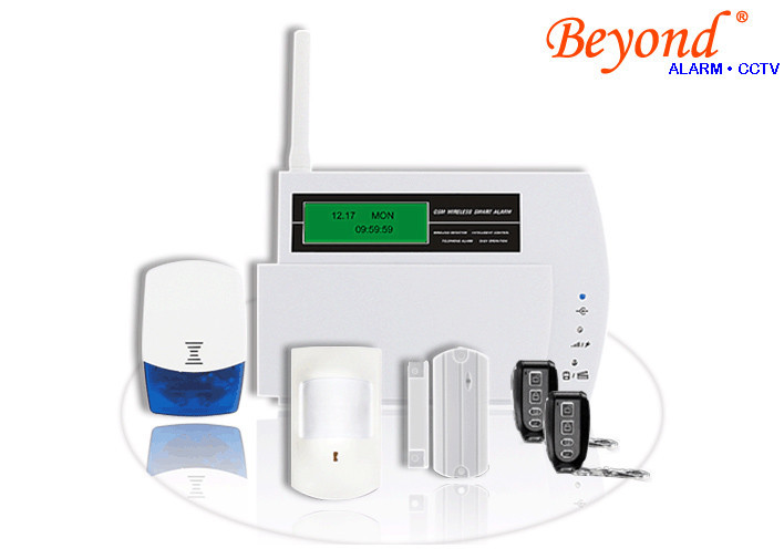 Quality LCD Display Touch Keypad 868mhz GSM SMS Alarm System with 30 wireless zone wholesale