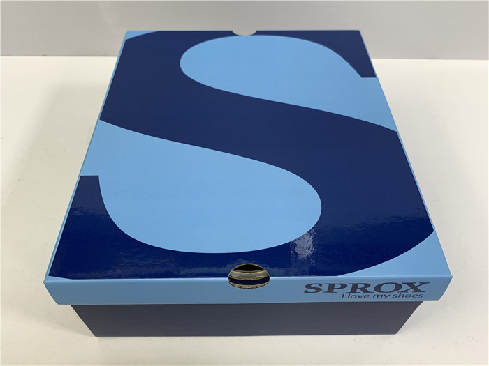 Quality Size Color Customized Mens Shoe Boxes With Lids Golden / Silver Hot - Stamping wholesale