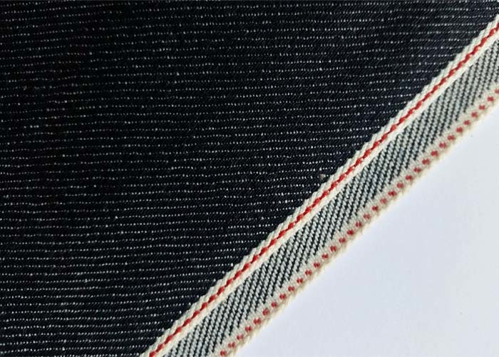Quality Customize Design Stretch Denim Fabric For Skinny Selvedge Jeans 31mm Width wholesale