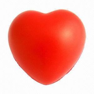 Quality Heart-shaped PU Squeeze Stress Reliever Ball  wholesale
