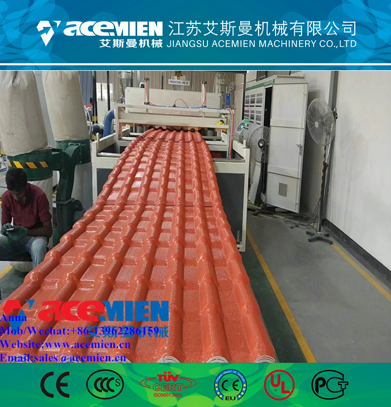 Quality Hot popular pvc plastic roofing sheet extrusion machine/glazed tile equipment extrusion line wholesale