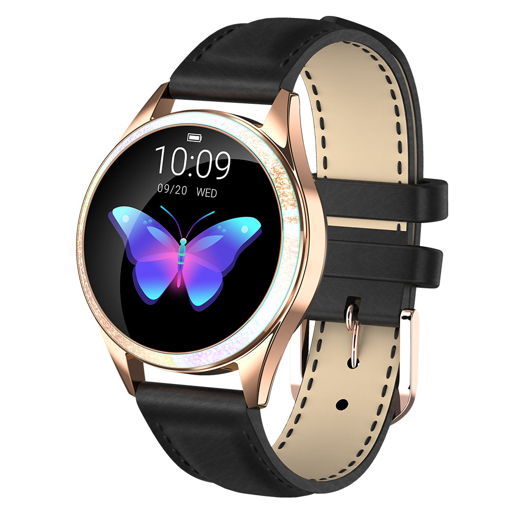 Quality Round Lady Style NRF 52832 Heart Rate Monitor Smartwatch wholesale