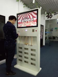 Quality NFC ETC QC 2.0 Vertical Digital Signage 32in Interactive Lcd Kiosk With 9 Lockers wholesale