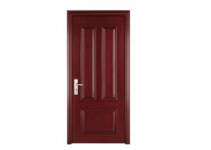 Quality Hotel Resort Wooden House Doors , SS304 Hinge Stopper Custom Wood Interior Doors wholesale
