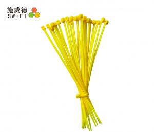 Quality Nylon PA66 Wire Cable Ties , Plastic Tie Straps For Electronics Industry wholesale
