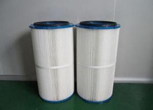 Quality Replaceable Dry Dust Collector Cartridge Filter White Color 0.3u Porosity wholesale