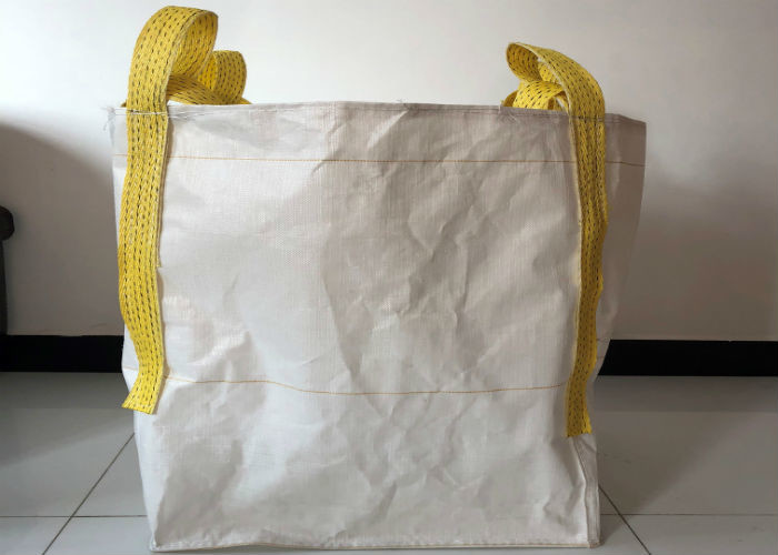 Quality Building Use 1 Tonne Bulk Bags , 100% Virgin PP White Large Bulk Bags wholesale