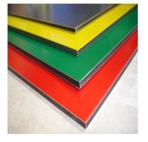 Quality 1220mm High Gloss Aluminum Composite Panel Weather Resistant 3mm wholesale