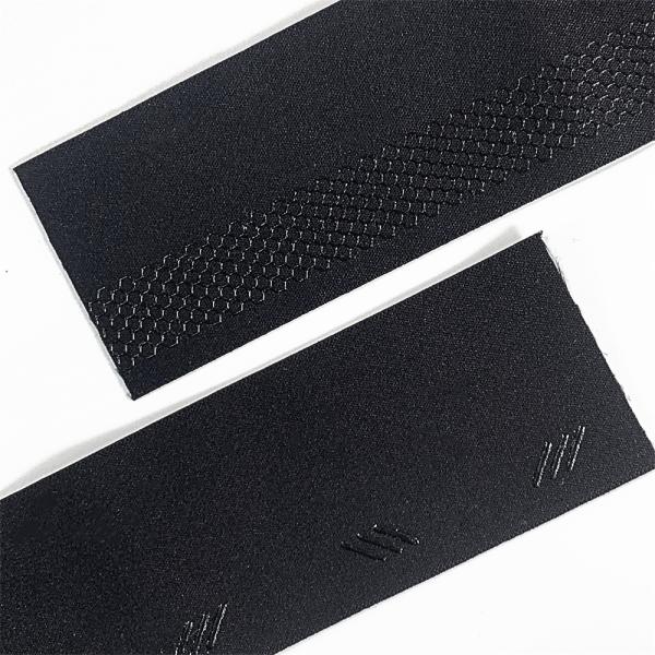 Stretchy non slip silicone gripper printed elastic waist band nylon stretch