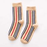 Women's Socks Japanese Korean Trend Vertical Striped Socks female Cotton Running