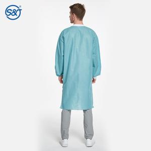 Quality OEM Disposable Lab Coats SMS PP Nonwoven Men Women Lab Coat Custom Color wholesale