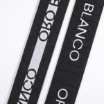 Hot sale woven knitted jacquard wide elastic waist webbing band 40mm nylon
