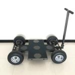 Pneumatic Wheels Quad Dolly Track , Stable Camera Dolly Tracks