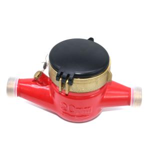 Quality Multi Jet Brass Residential Water Meter , Dry Type Cold / Hot Water Meter wholesale