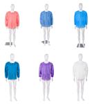 S&J Disposable SMS Lab Coat Nonwoven Premium Quality Knitted Collar & Cuffs