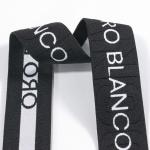 Hot sale woven knitted jacquard wide elastic waist webbing band 40mm nylon