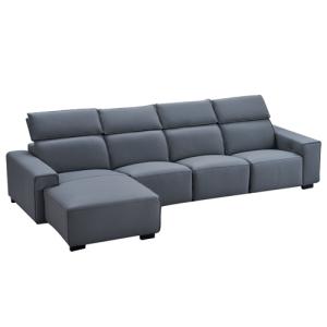 Quality Italian Living Room Smart Sofa Modern Simple Left And Right Corner Napa Leather Electric Sofa wholesale