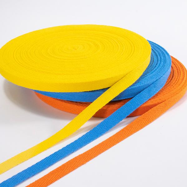 Garment accessories 10mm 100% cotton woven flat twill tape herringbone webbing