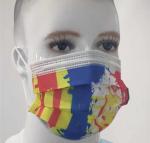 3-Ply Fashion Disposable Printed Face Mask Respirator Nonwoven Cute Colorful