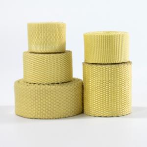 Quality High strength cut fire resistant aramid fiber elastic band kevlars webbing for Industrial conveyor webbing wholesale