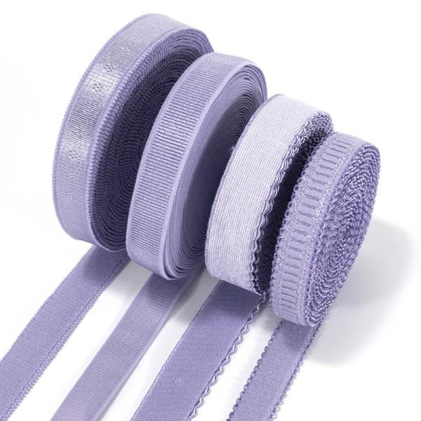 Multi color stretch strap women jacquard anti slip lingerie bra strap Invisible
