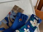 Broderie jacquard pastorale Chaussettes personnalisees en coton Designer