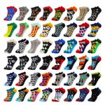 Bulk wholesale kids cotton branded sports fuzzy novelty designer happy socks