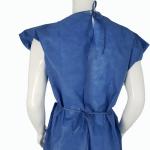 SMS PP Nonwoven Fabric Disposable Patient Gown Eco Friendly Blue Hospital Gown