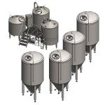 Birthday Party Stainless Steel Beer Fermenter 800l 500l Beer Brewing Equipment