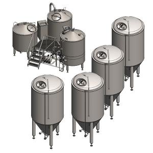 Quality Birthday Party Stainless Steel Beer Fermenter 800l 500l Beer Brewing Equipment wholesale