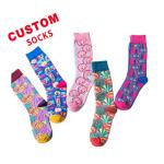 In-stock Wholesale Custom Design Cotton Sports Socks Autumn Winter Stylish