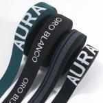 Hot sale woven knitted jacquard wide elastic waist webbing band 40mm nylon