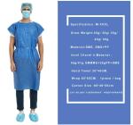 Anti-Static Disposable Patient Gown Waterproof Dustproof Sterile Disposable