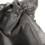 Hotel Hairdressing Disposable Spa Wear Strapless Black Bathrobe Womens