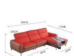 Italian Leather Sofa Space Capsule Electric Function Living Room Modern