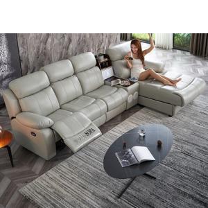 Quality Leather Smart Sofa Capsule Home Theater Living Room Simple L-Shaped Corner Sofa Leather Sofa Combination wholesale