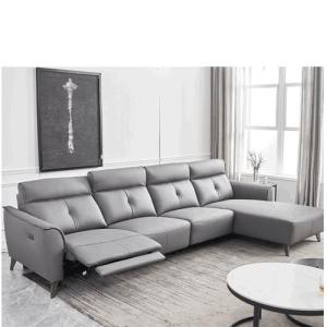 Quality New Italian Minimalist Leather Leather Art Functional Sofa Fashion L-Shaped Chaise Longue Sofa wholesale