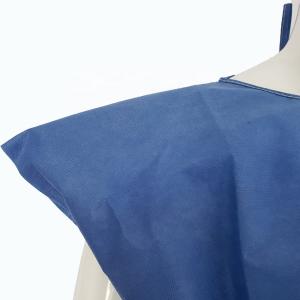 Quality SMS PP Nonwoven Fabric Disposable Patient Gown Eco Friendly Blue Hospital Gown Sterile Reinforced wholesale