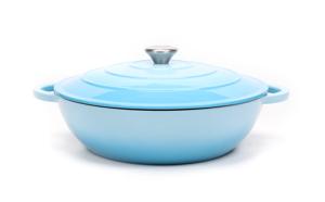 Quality 5 Quart Enameled Cast Iron Shallow Dutch Oven wholesale