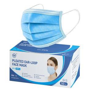 Quality factory civilian grade non woven 3 ply face mask non-woven disposable 3ply face mask wholesale
