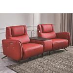 Leather Art Function Sofa Multifunctional Coffee Table Reading Light Italian