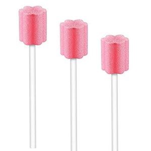 Quality OEM Dental Consumables Pink Disposable Teeth Cleaning Swabs wholesale