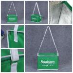 Waterproof Custom Logo Insulated Non Woven Aluminum Foil Tote Cooler Bag for