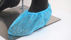 Quality S&amp;J Anti slip shoe cover PP Nonwoven Shoe Cover With Underprinting Dustproof Stamp Shoes Covers wholesale