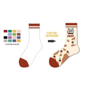 Quality wholesale factory price cotton funny women's mid-tube letters street socks cute womens animal socks wholesale