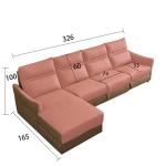 Multifunctional Sofa Modern Minimalist Nordic Living Room Combination Leather