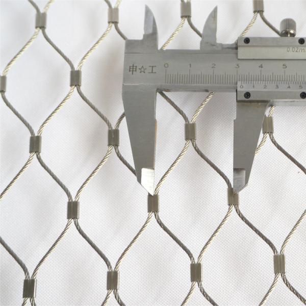 Stainless Steel Ferruled Aviary Wire Rope Leopard Cable Zoo Mesh Breaking