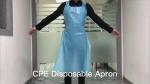 Oil Proof Disposable Protective Apron Biodegradable Unisex Waterproof Plastic