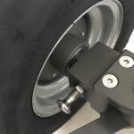 Pneumatic Wheels Quad Dolly Track , Stable Camera Dolly Tracks