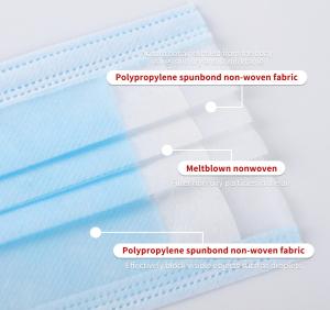 Quality China face mask manufacturer 3 ply surgical face mask earloop sample free wholesale